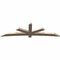 Ekena Millwork Alberta Smooth Timber Gable Bracket, Douglas Fir, 108"W x 31 1/2"H x 3 1/2"D x 5 1/2"F, 7/12 Pitch GBW108X31X0406ALB00SDF - alternate 2